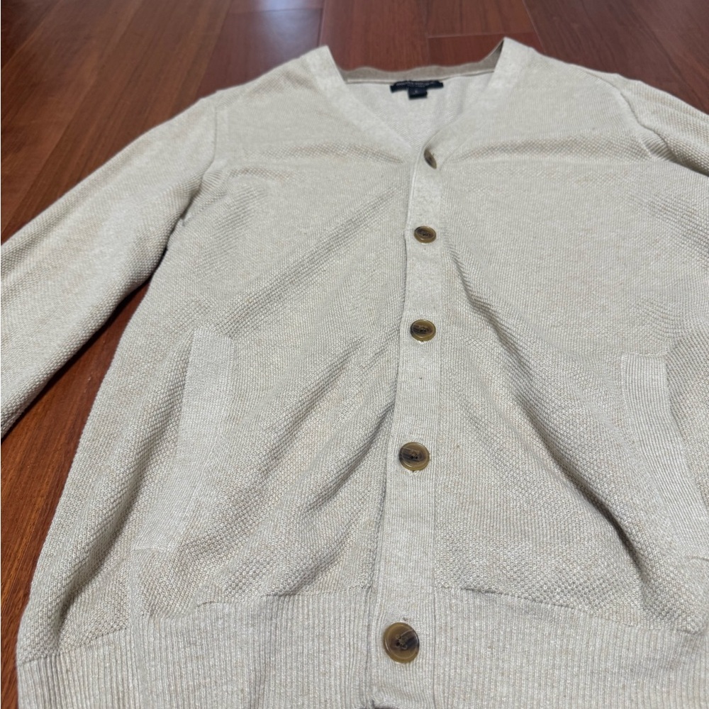Banana Republic Silk Linen Blend Sweater in Beige